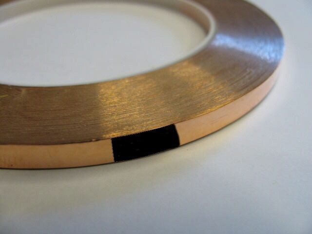 Nastro di rame adesivo 5,2 mm (rame-argento) per tiffany