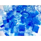 Mix n. 1 Azzurri tessere in vetro colorato per mosaico